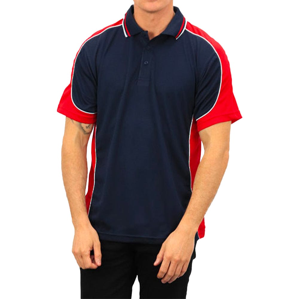 In Style Apparel Polos / Shirts Navy/Red/White / XS In Style Apparel Mens Polo Shirt