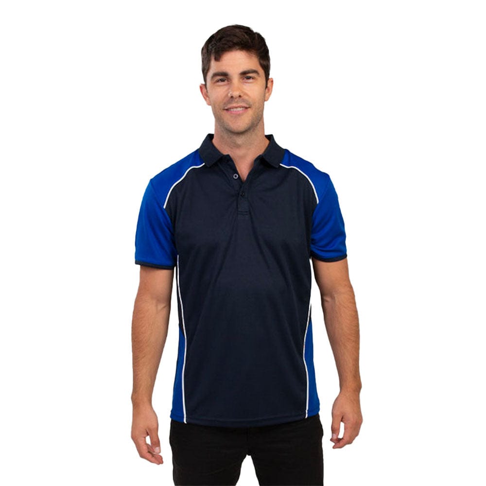 In Style Apparel Polos / Shirts Navy/Royal/White / XS In Style Apparel Mens Recycled Polo Shirt