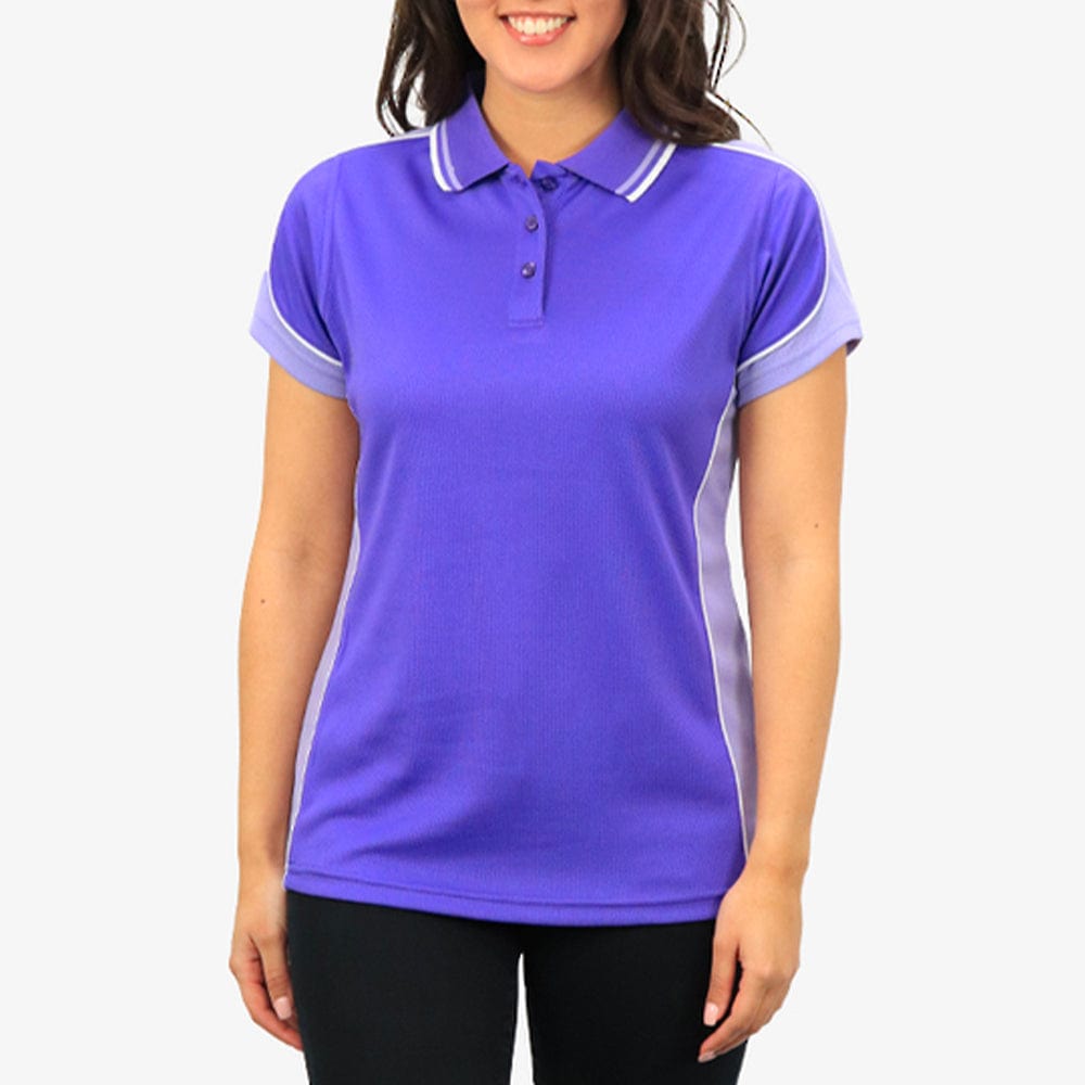 In Style Apparel Polos / Shirts Purple/Lavendar/White / 8 In Style Apparel Womens Polo Shirt