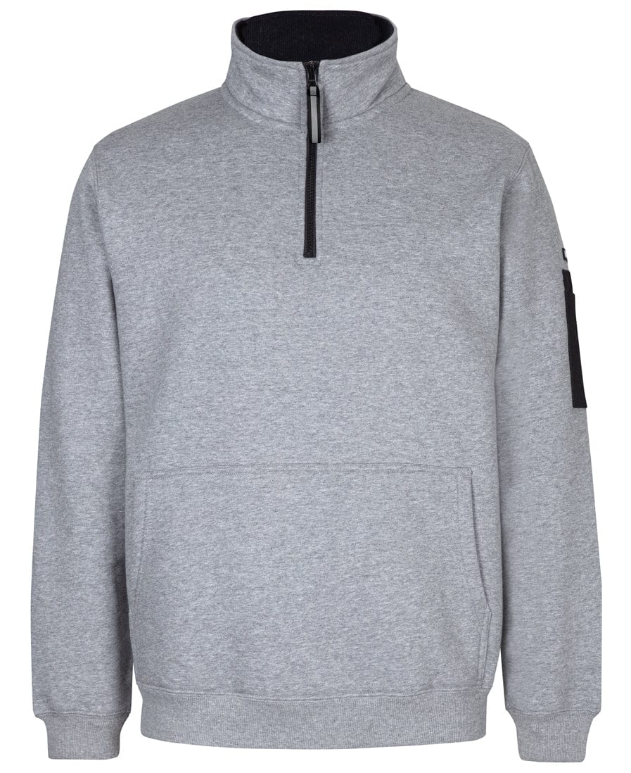 JB's Wear Crews 13% Marle/Black / 2XS JB's 350 Premium Trade 1/2 Zip Fleece