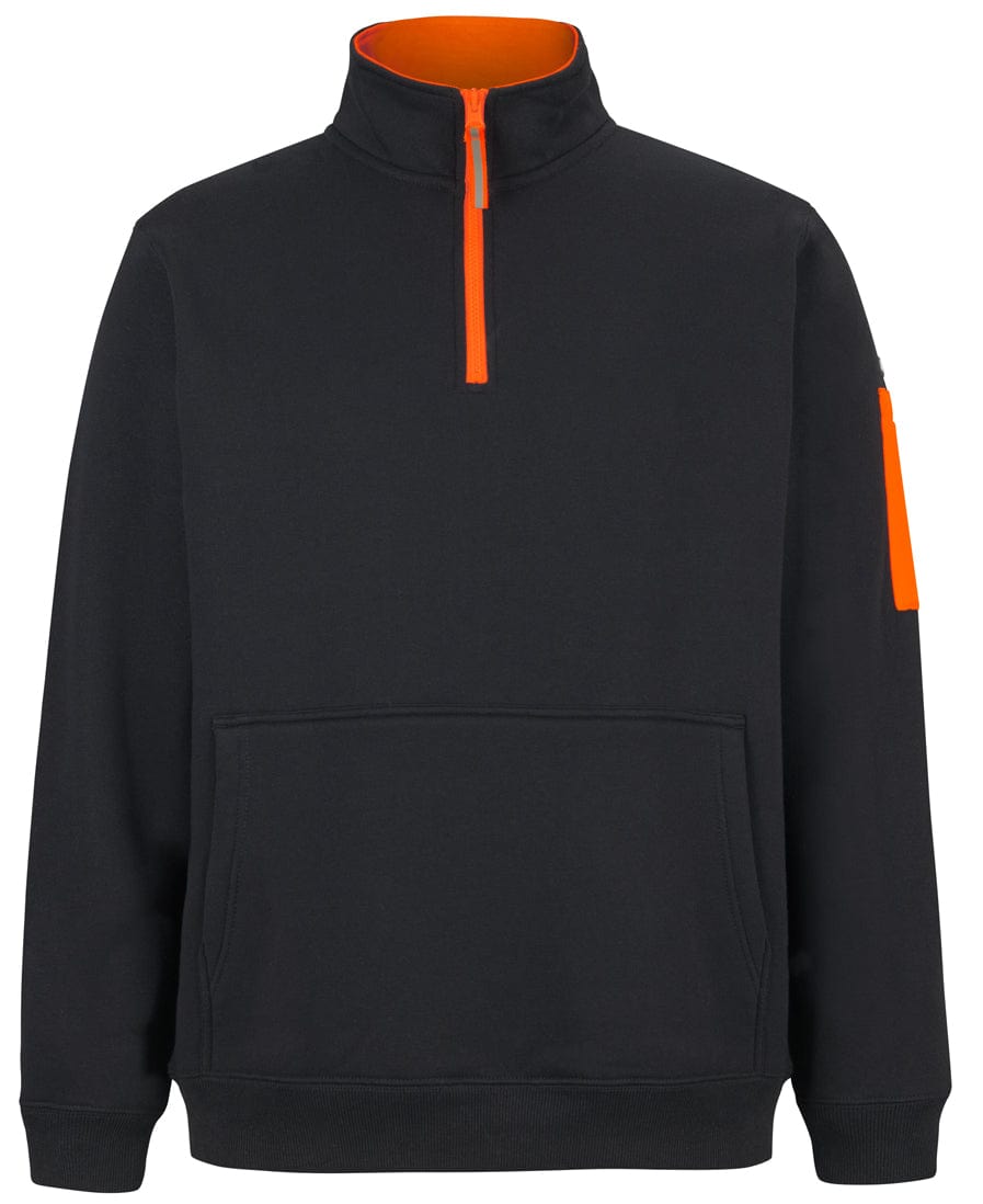 JB's Wear Crews Black/Orange / 2XS JB's 350 Premium Trade 1/2 Zip Fleece