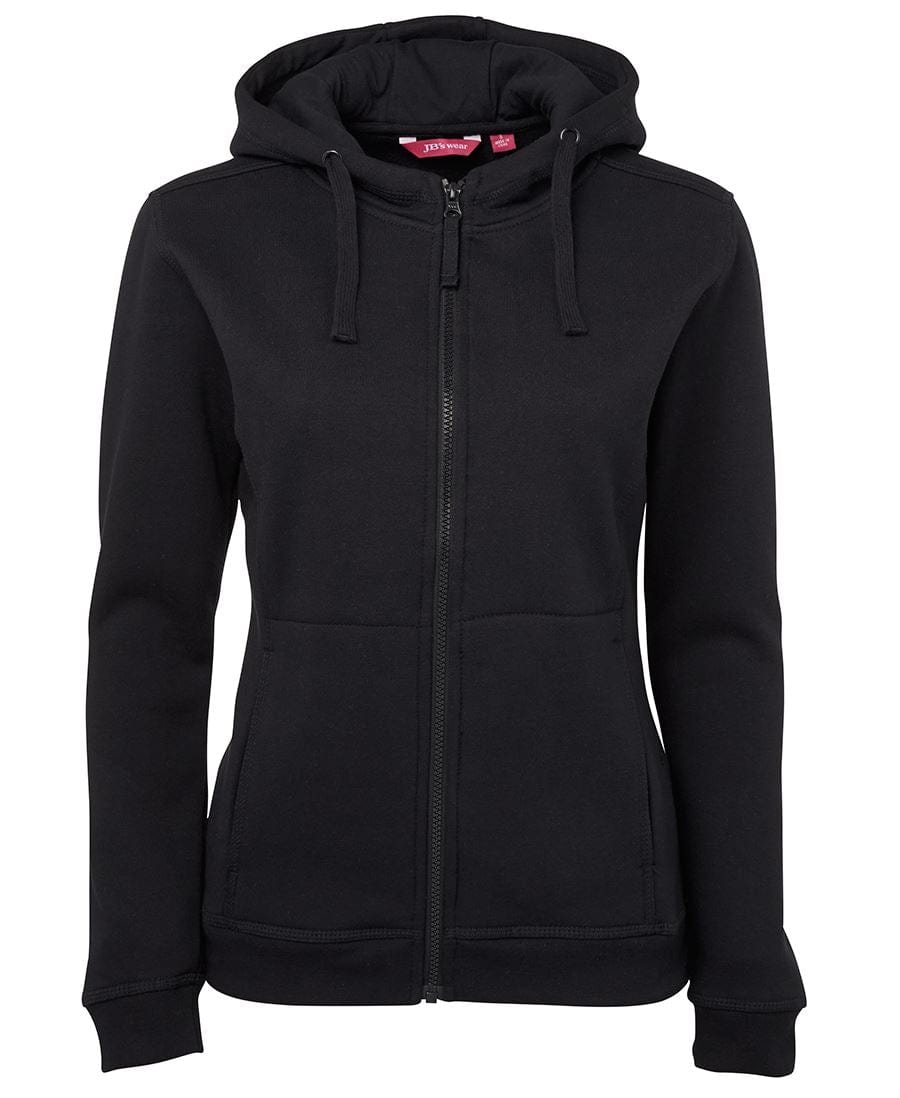 JB's Wear Hoodies Black / 8 JB’s Wear Ladies Full Zip Fleecy Hoodie
