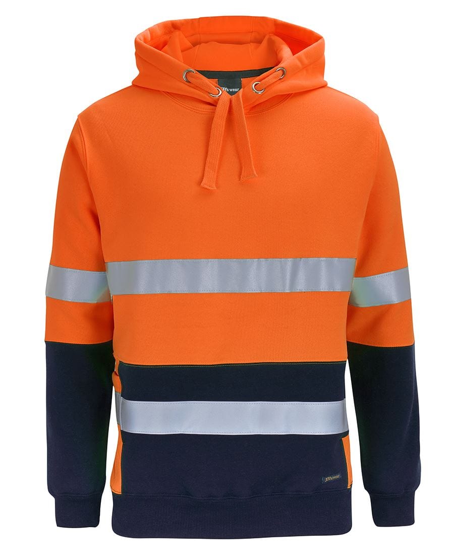 JB's Wear Hoodies Orange/Navy / S JB's Wear Hi Vis D+N 330G Pullover Hoodie