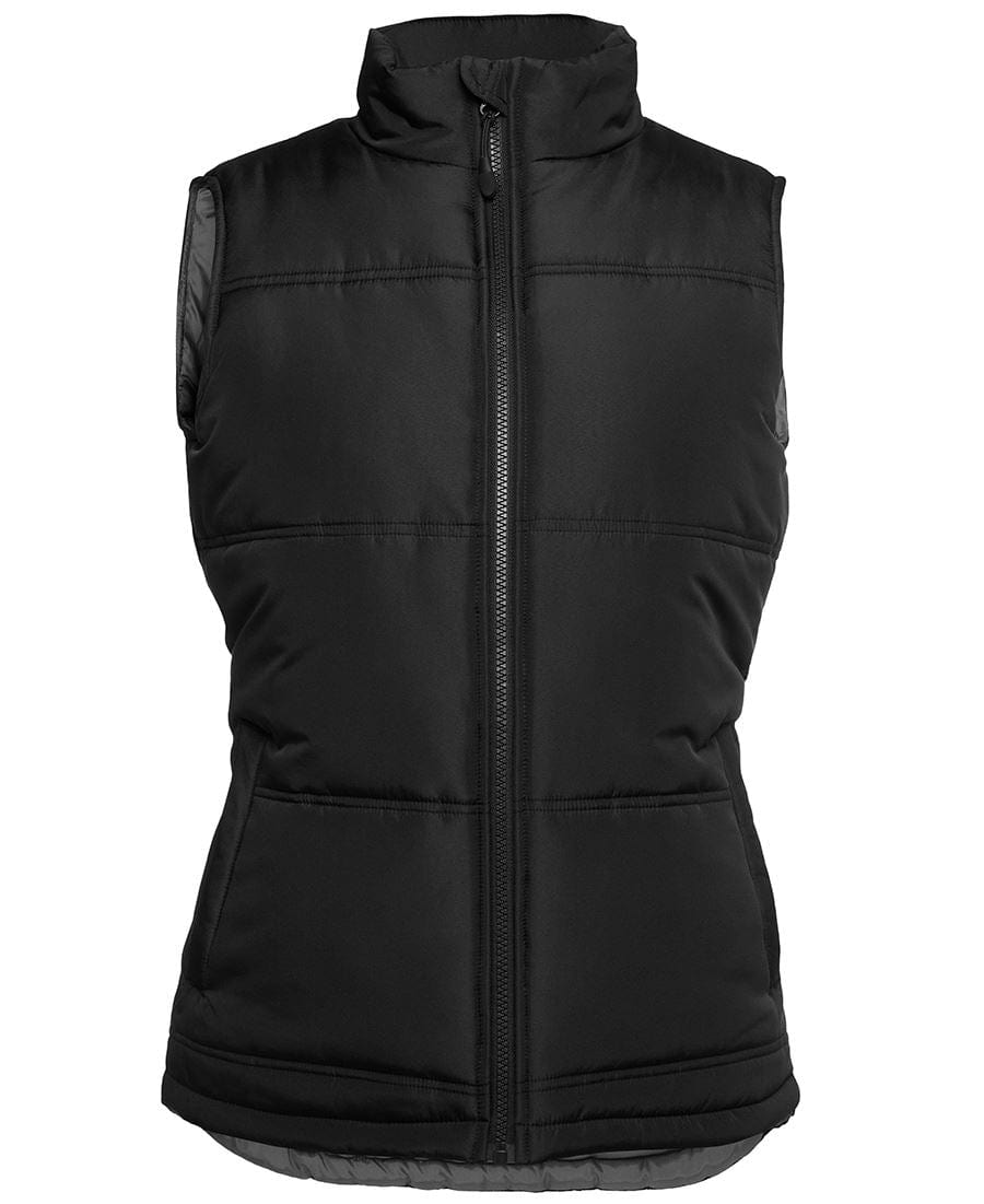 JB's Wear Jackets / Vests Black/Grey / 8 JB's Wear Ladies Adventure Puffer Vest
