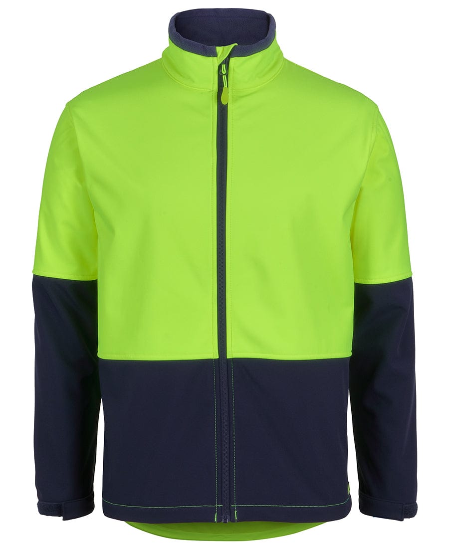 JB's Wear Jackets / Vests Lime/Navy / 2XS JB's Wear Hi Vis Water Resist Softshell Jacket