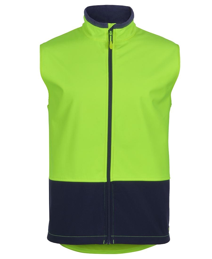 JB's Wear Jackets / Vests Lime/Navy / 2XS JB's Wear Hi Vis Water Resist Softshell Vest