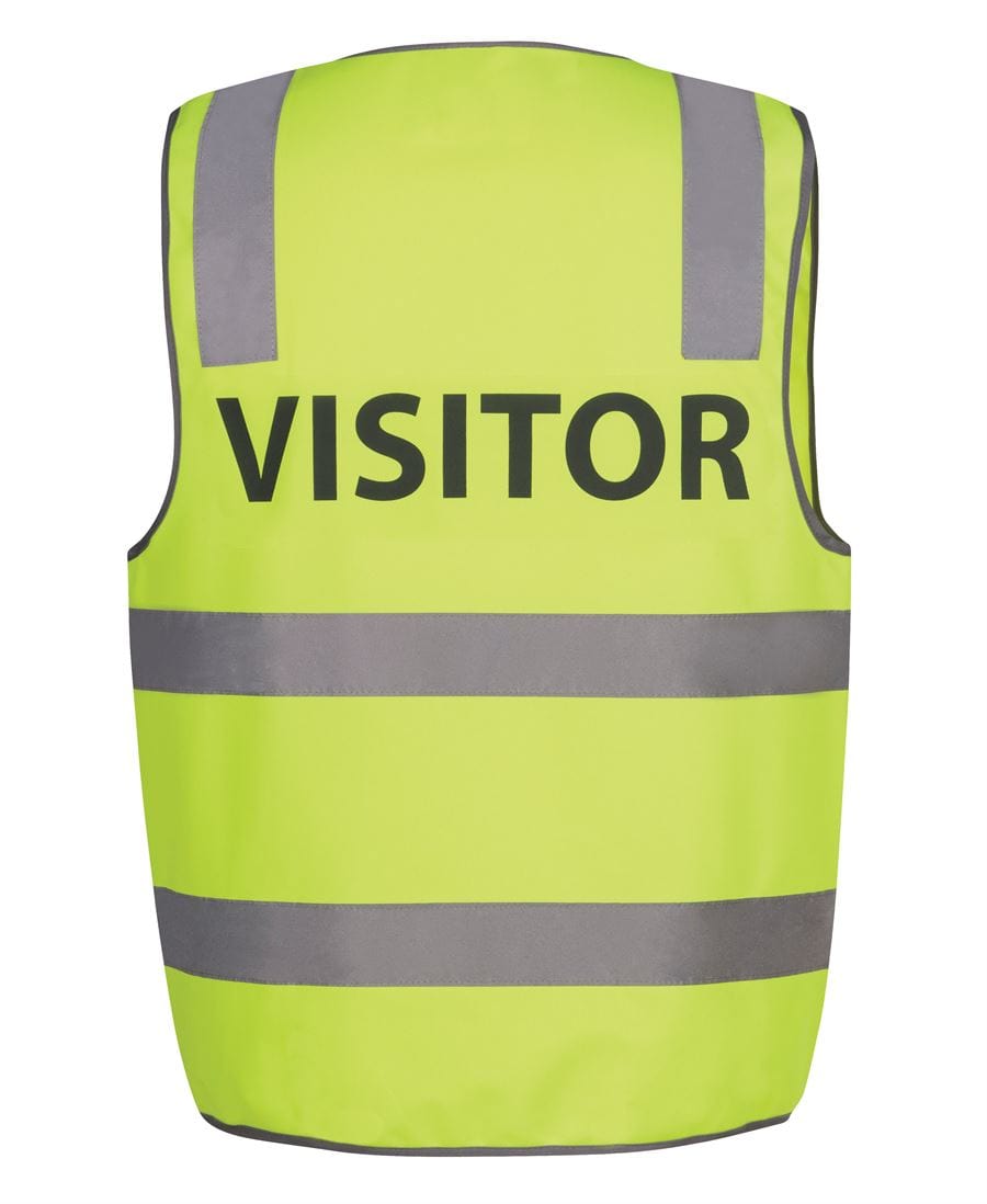 JB's Wear Jackets / Vests Lime (VISITOR) / S JB's Wear Hi Vis D+N Safety Vest Security/Staff/Visitor