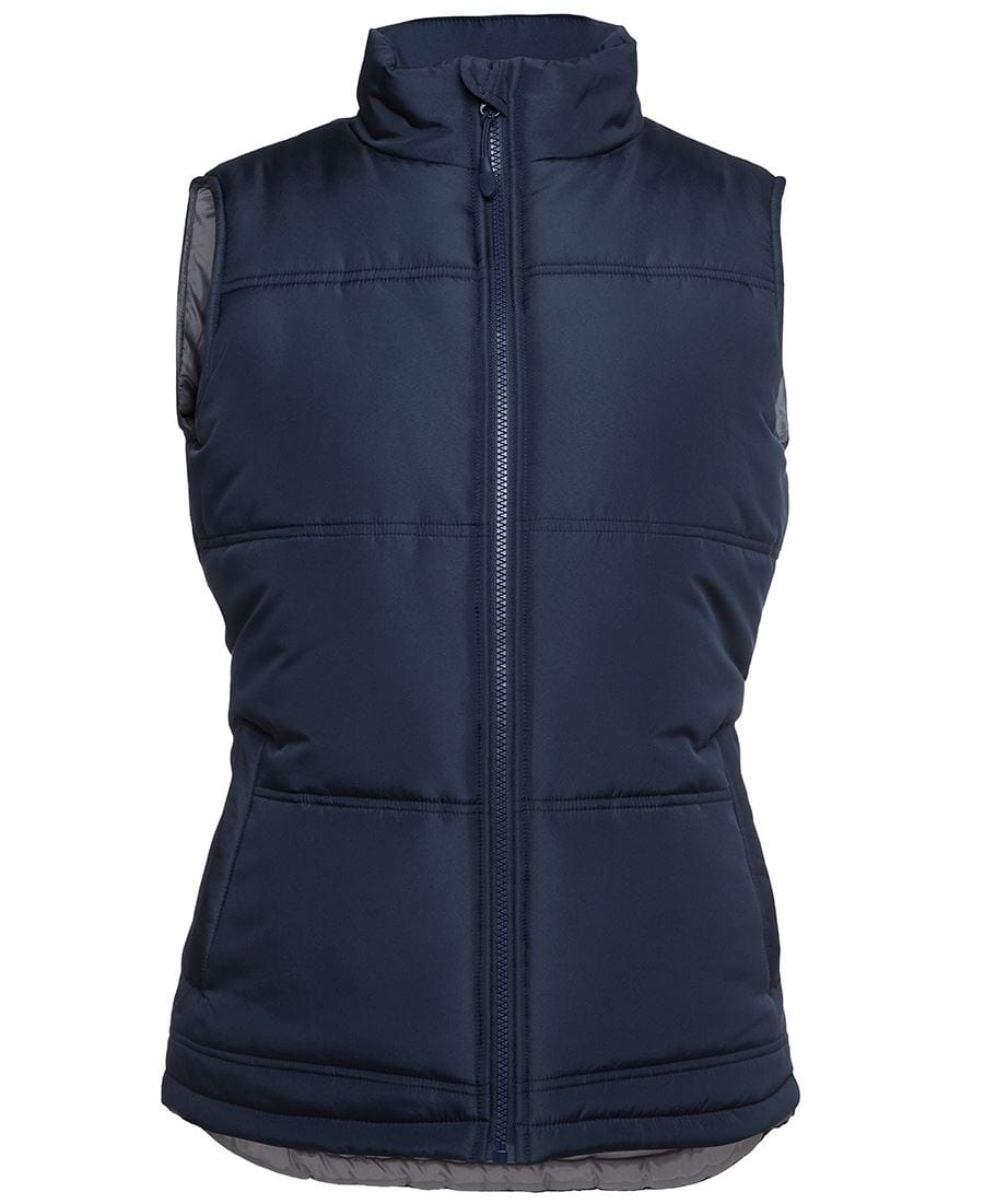 JB's Wear Jackets / Vests Navy/Grey / 8 JB's Wear Ladies Adventure Puffer Vest
