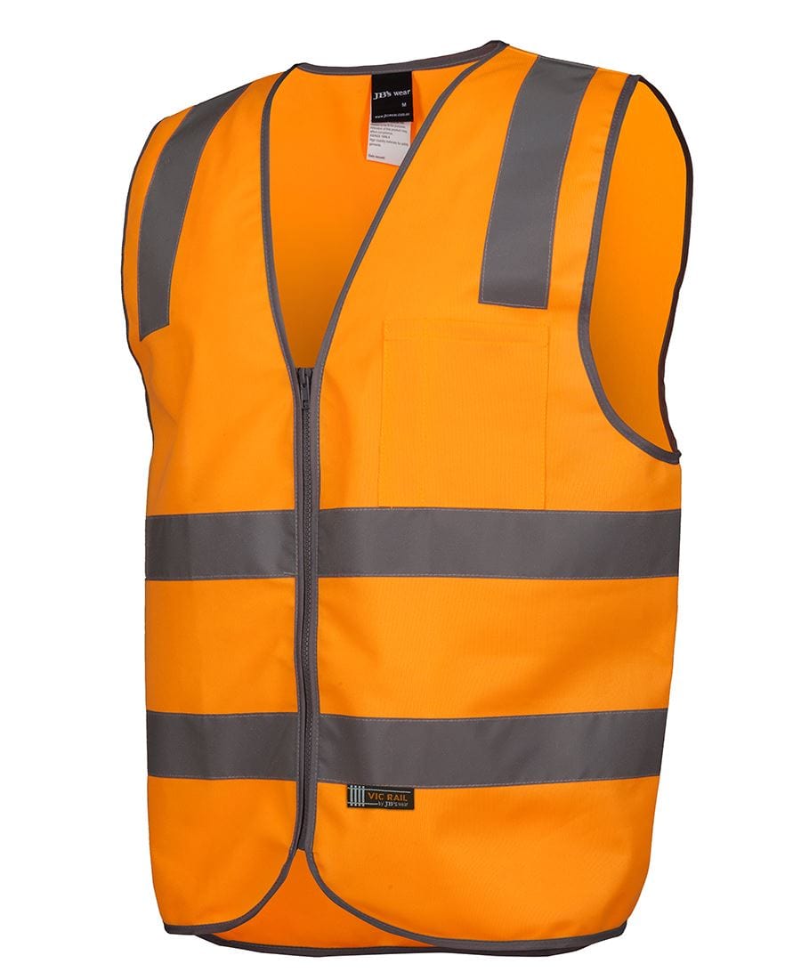 JB's Wear Jackets / Vests Orange / 2XS JB's Wear Vic Rail (D+N) Safety Vest