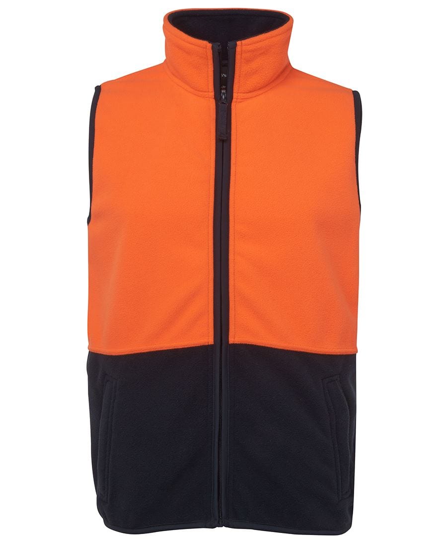 JB's Wear Jackets / Vests Orange/Navy / 2XS JB's Wear Hi Vis Polar Vest