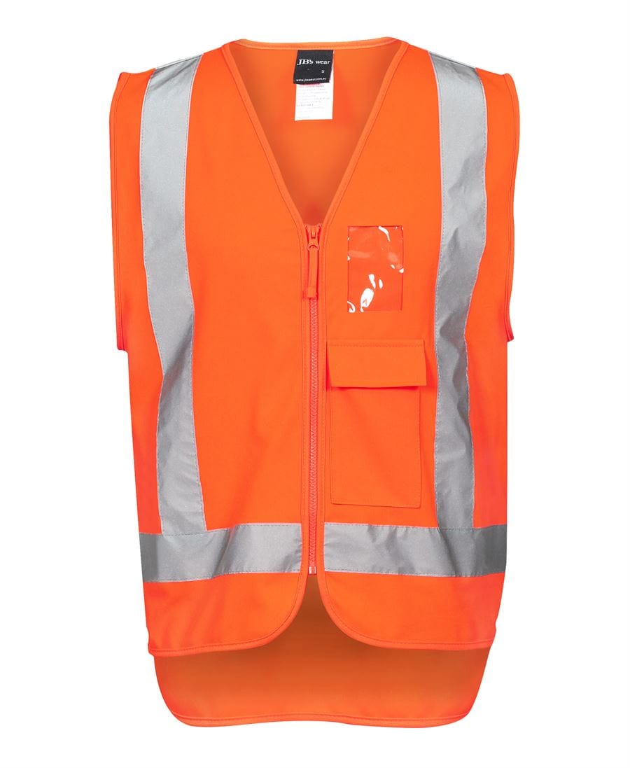 JB's Wear Jackets / Vests Orange / S JB's Wear Hi Vis Zip (D+N) TTMC-W Vest