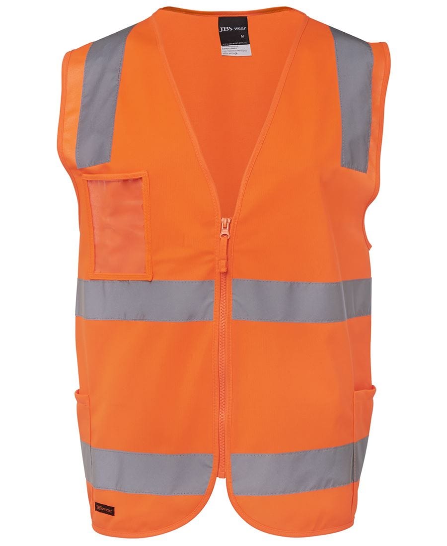 JB's Wear Jackets / Vests Orange / XS JB's Wear Hi Vis (D+N) Zip Safety Vest
