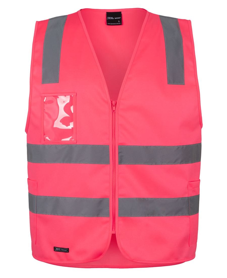 JB's Wear Jackets / Vests Pink / XS JB's Wear Hi Vis (D+N) Zip Safety Vest