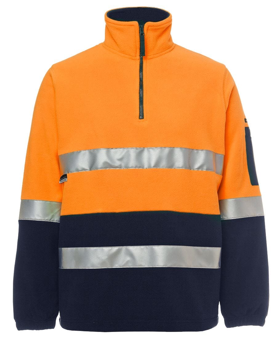 JB's Wear Polars Orange/Navy / XS JB's Wear Hi Vis (D+N) 1/2 Zip Polar Fleece