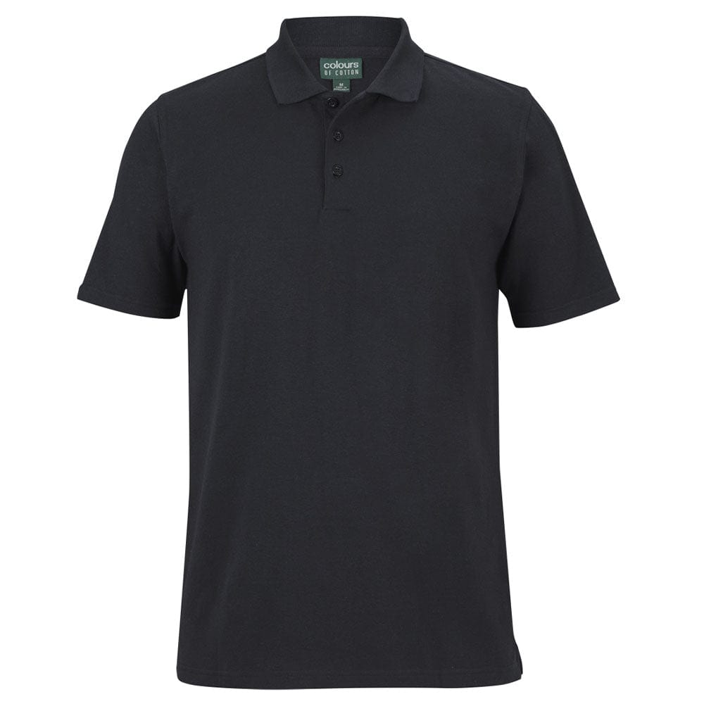 JB's Wear Polos / Shirts Black / XS JB's Wear C of C Cotton Short Sleeve Stretch Polo
