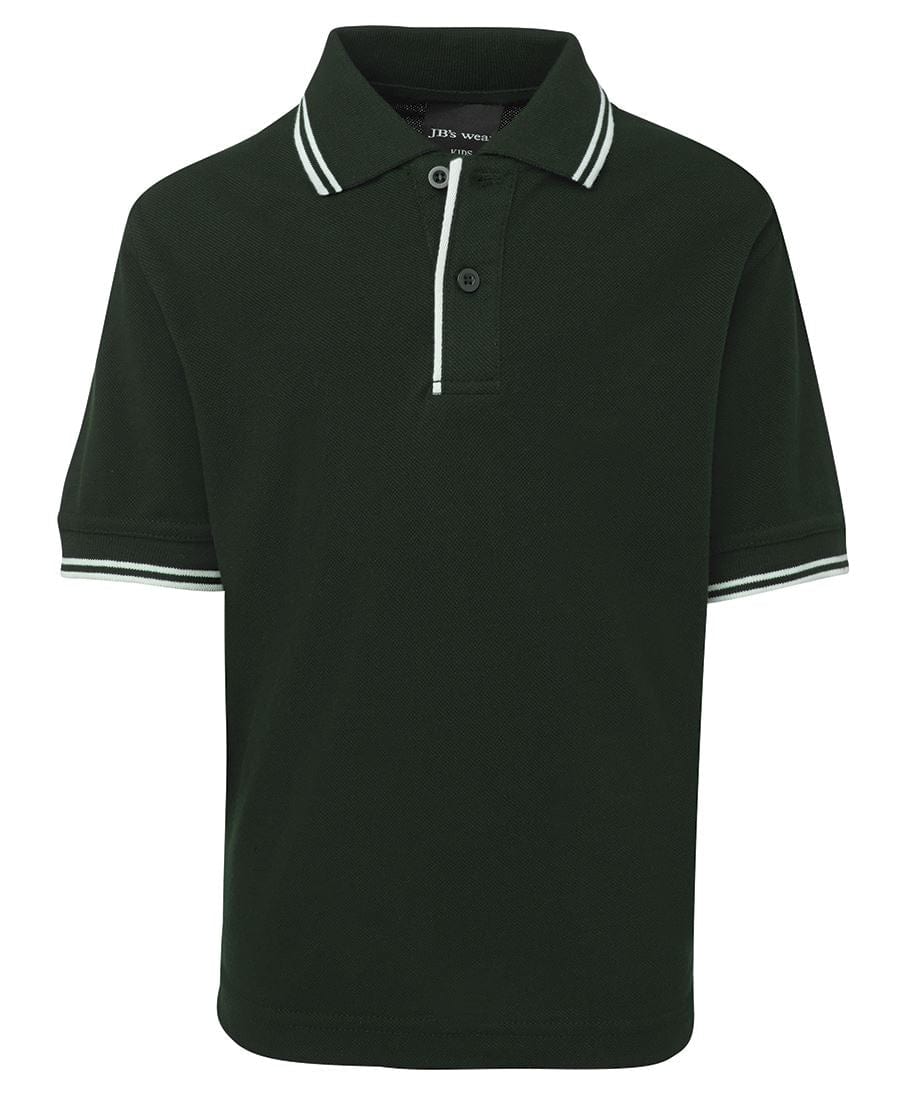 JB's Wear Polos / Shirts Bottle/White / 4 JB's Wear Kids Contrast Polo