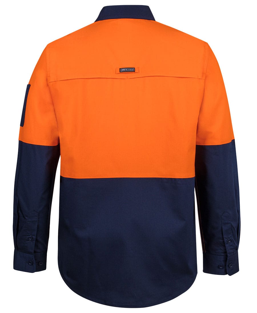 JB's Wear Polos / Shirts JB's Hi Vis Class F Ripstop L/S Work Shirt