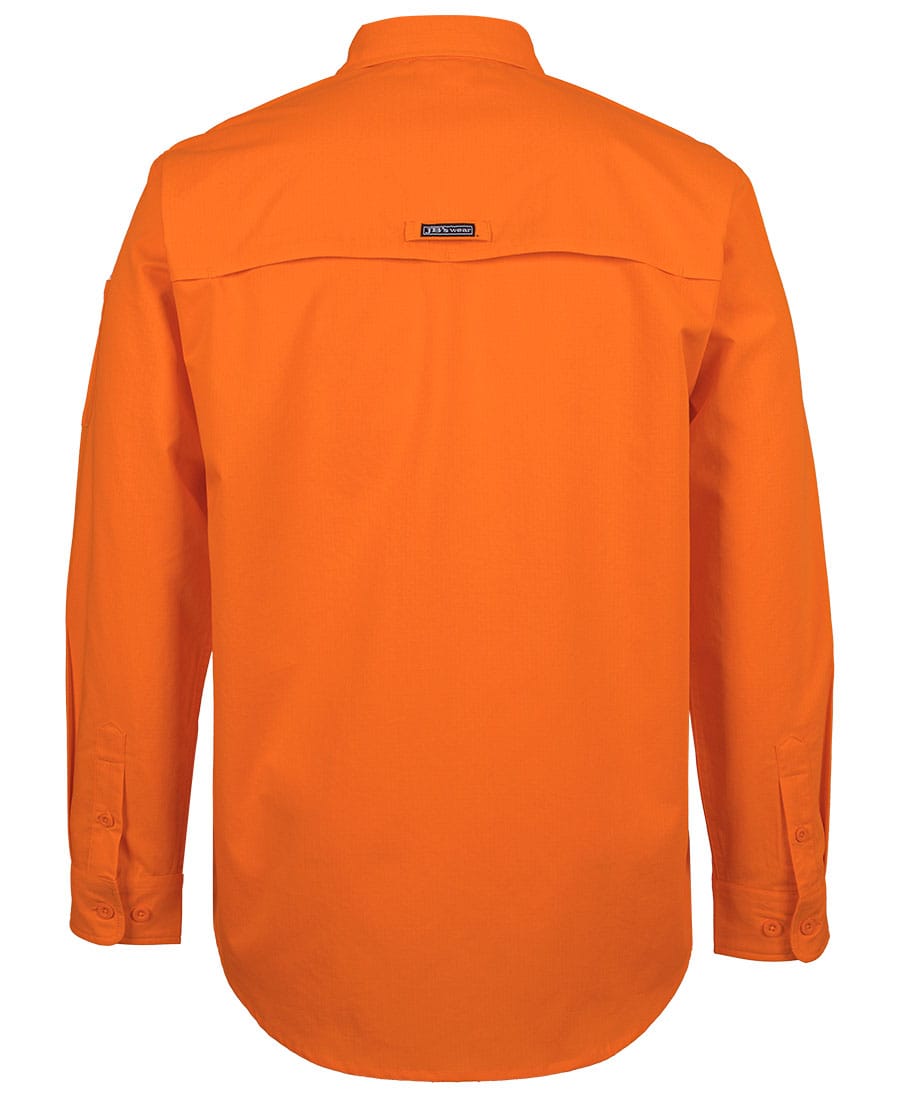 JB's Wear Polos / Shirts JB's Hi Vis Class F Ripstop L/S Work Shirt