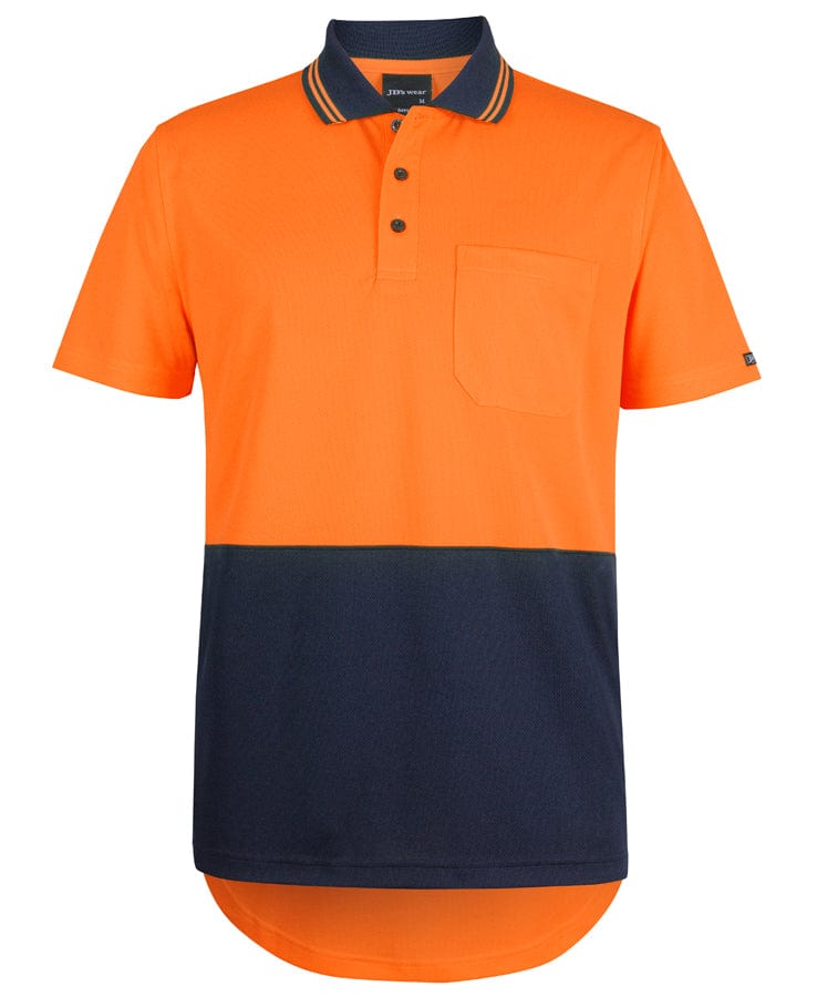 JB's Wear Polos / Shirts JB's Hi Vis S/S Drop Tail Polo