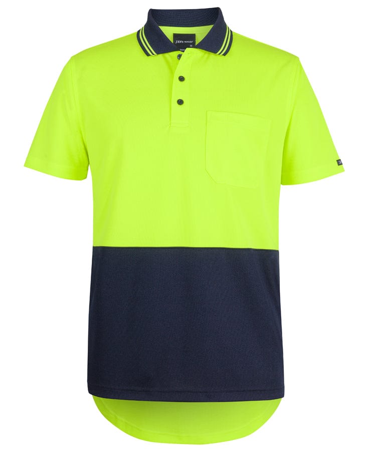 JB's Wear Polos / Shirts JB's Hi Vis S/S Drop Tail Polo