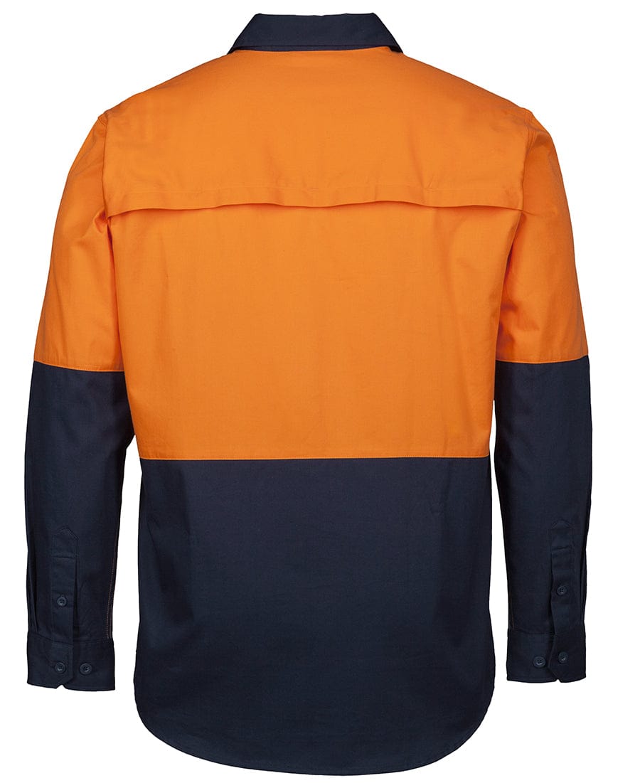 JB's Wear Polos / Shirts JB's Wear Hi Vis Close Front L/S 150G Work Shirt