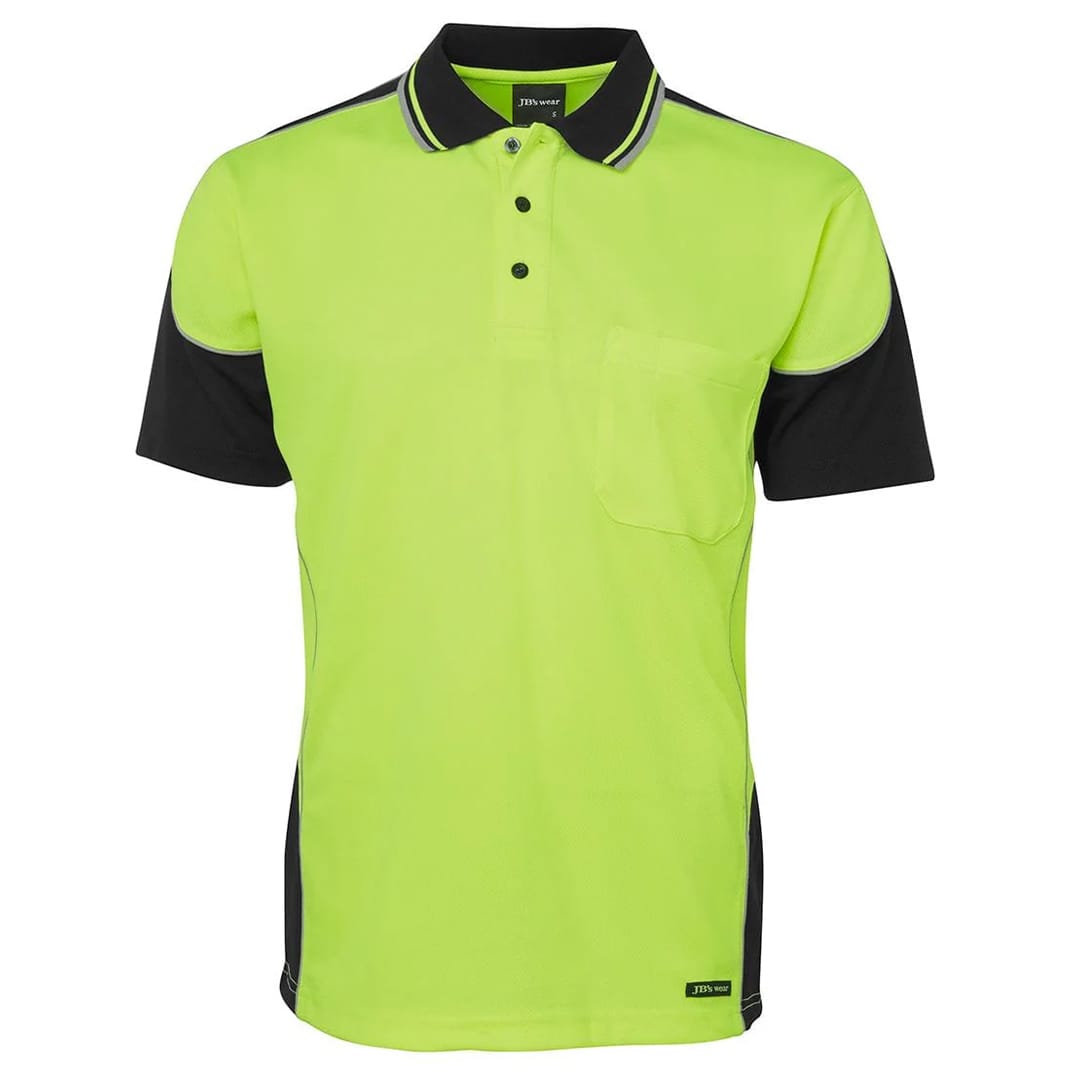 JB's Wear Polos / Shirts JB's Wear Hi Vis Contrast Piping Polo
