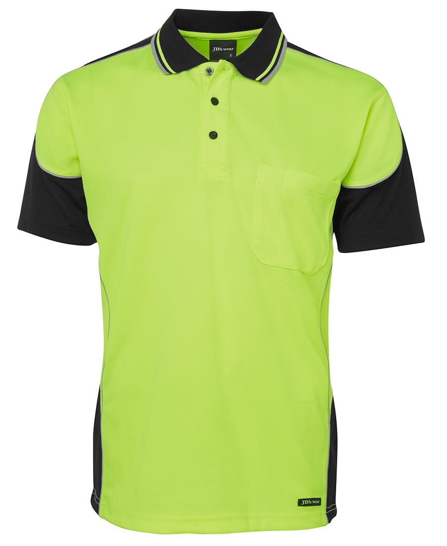 JB's Wear Polos / Shirts JB's Wear Hi Vis Contrast Piping Polo