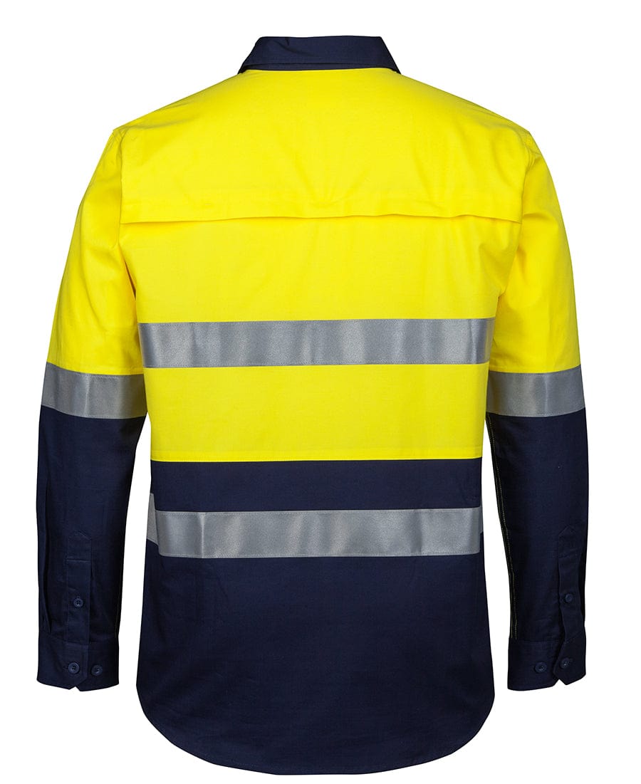 JB's Wear Polos / Shirts JB's Wear Hi Vis (D+N) Close Front L/S 150G Work Shirt