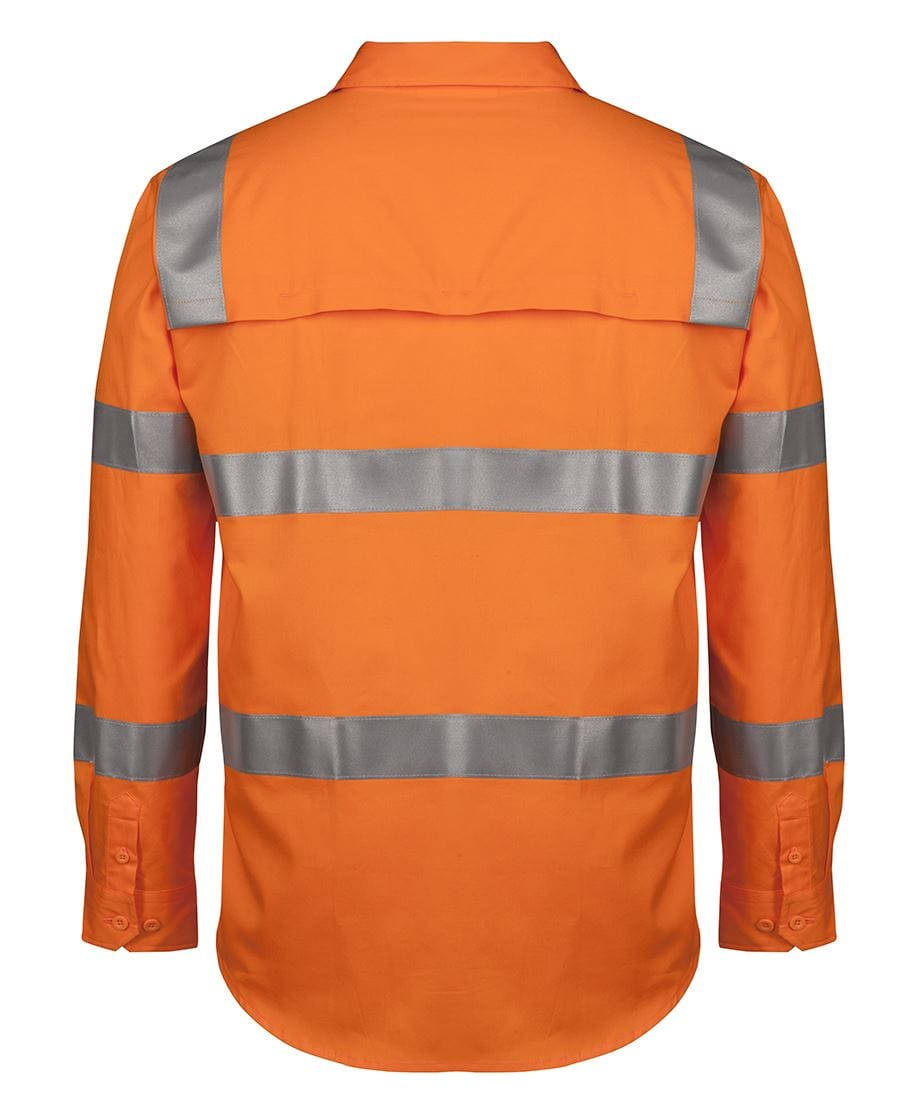 JB's Wear Polos / Shirts JB's Wear Hi Vis (D+N) L/S 150G Aust. Rail Work Shirt