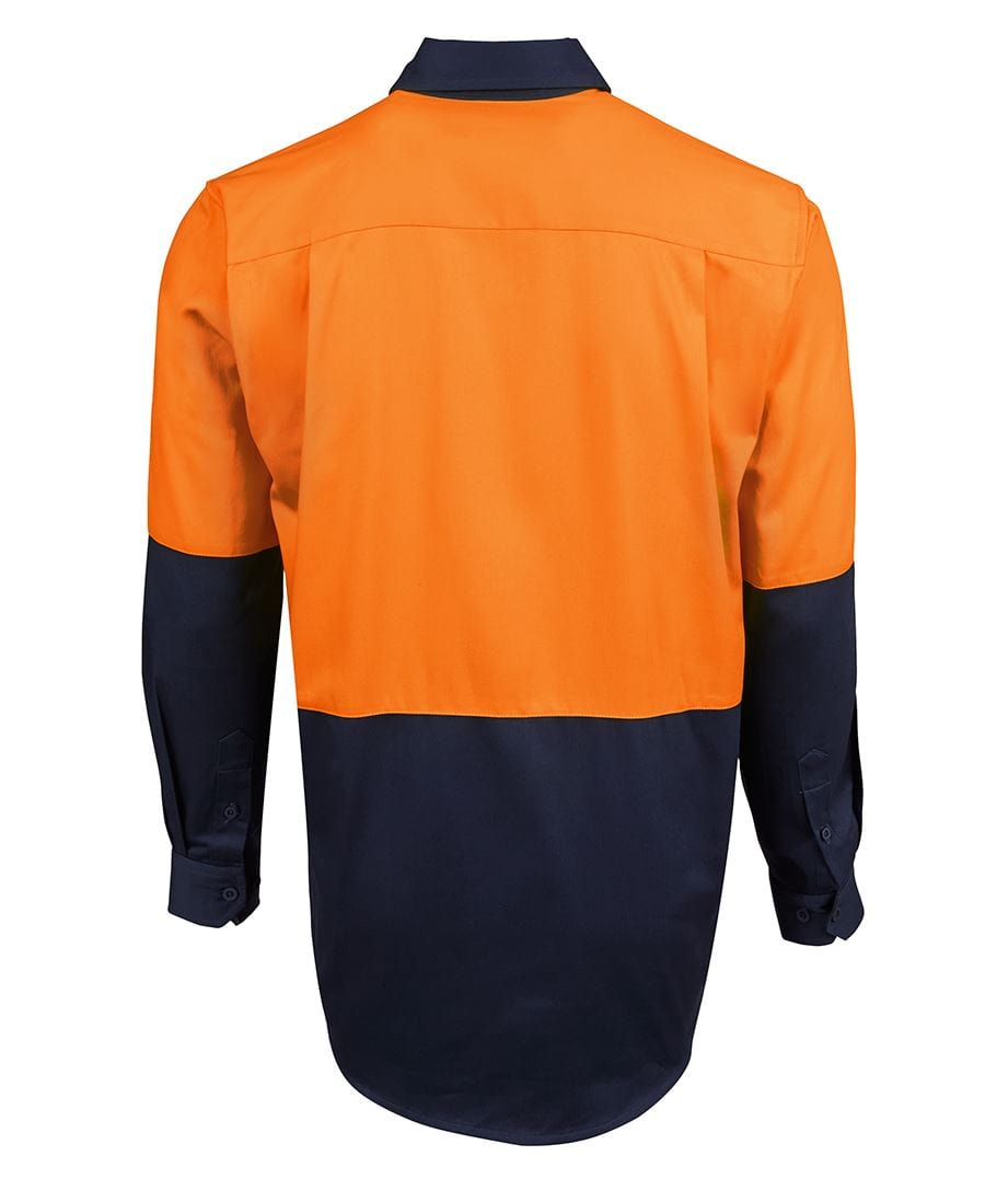 JB's Wear Polos / Shirts JB's Wear Hi Vis L/S 190G Close Front Shirt