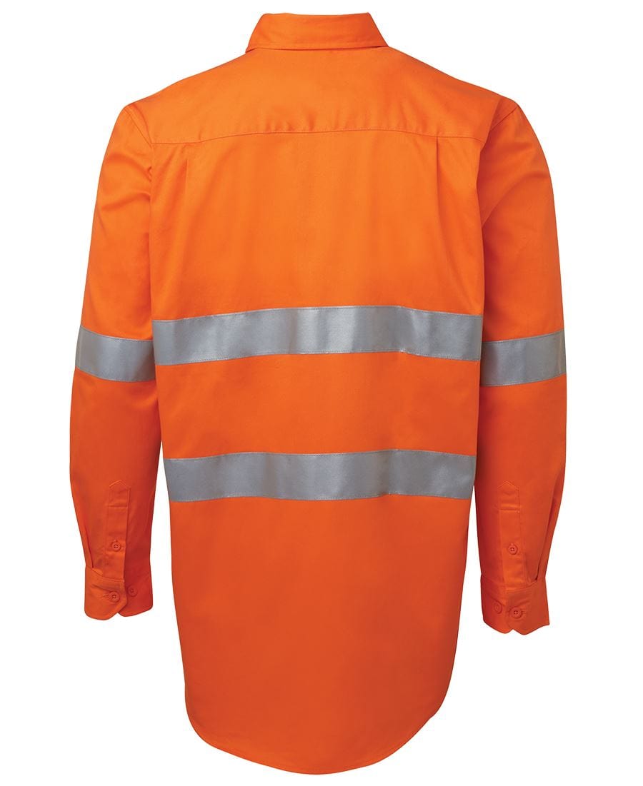JB's Wear Polos / Shirts JB's Wear Hi Vis L/S (D+N) 190G Close Front Shirt