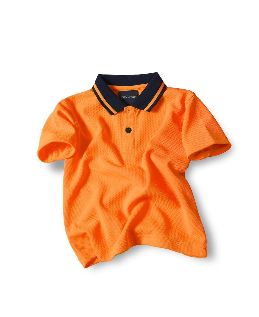 JB's Wear Polos / Shirts JB's Wear Kids Hi Vis Non Cuff Traditional Polo
