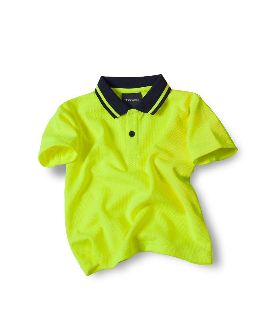 JB's Wear Polos / Shirts JB's Wear Kids Hi Vis Non Cuff Traditional Polo