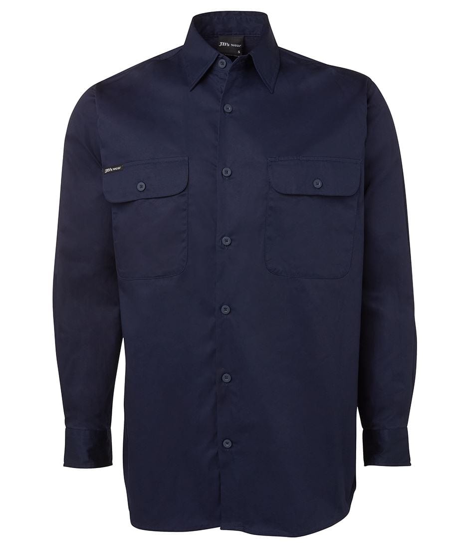 JB's Wear Polos / Shirts Navy / 2XS JB's Wear L/S 150G Work Shirt