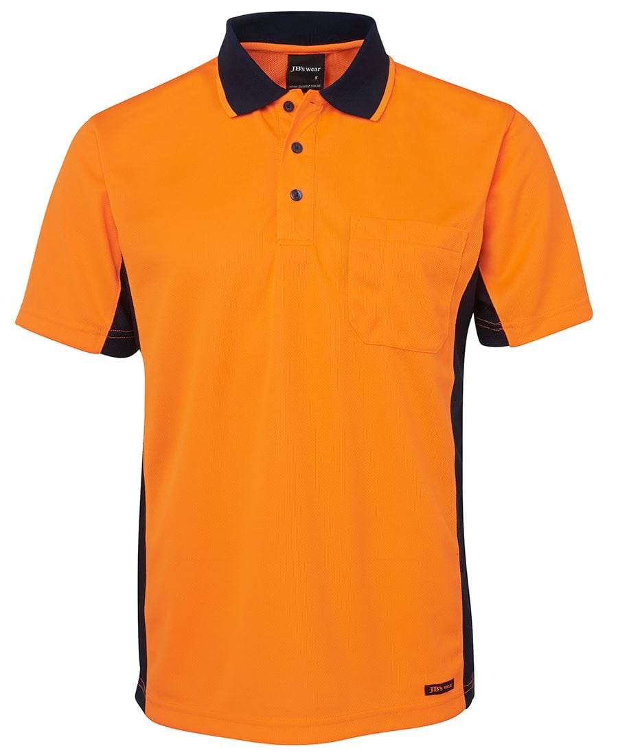 JB's Wear Polos / Shirts Orange/Navy / XS JB's Wear Hi Vis S/S Sport Polo
