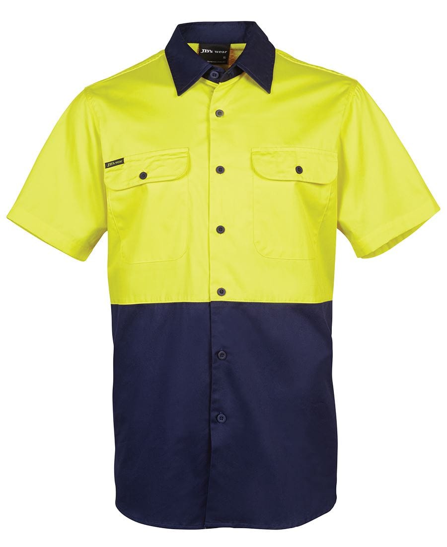 JB's Wear Polos / Shirts Yellow/Navy / XS JB's Wear Hi Vis S/S 150G Shirt
