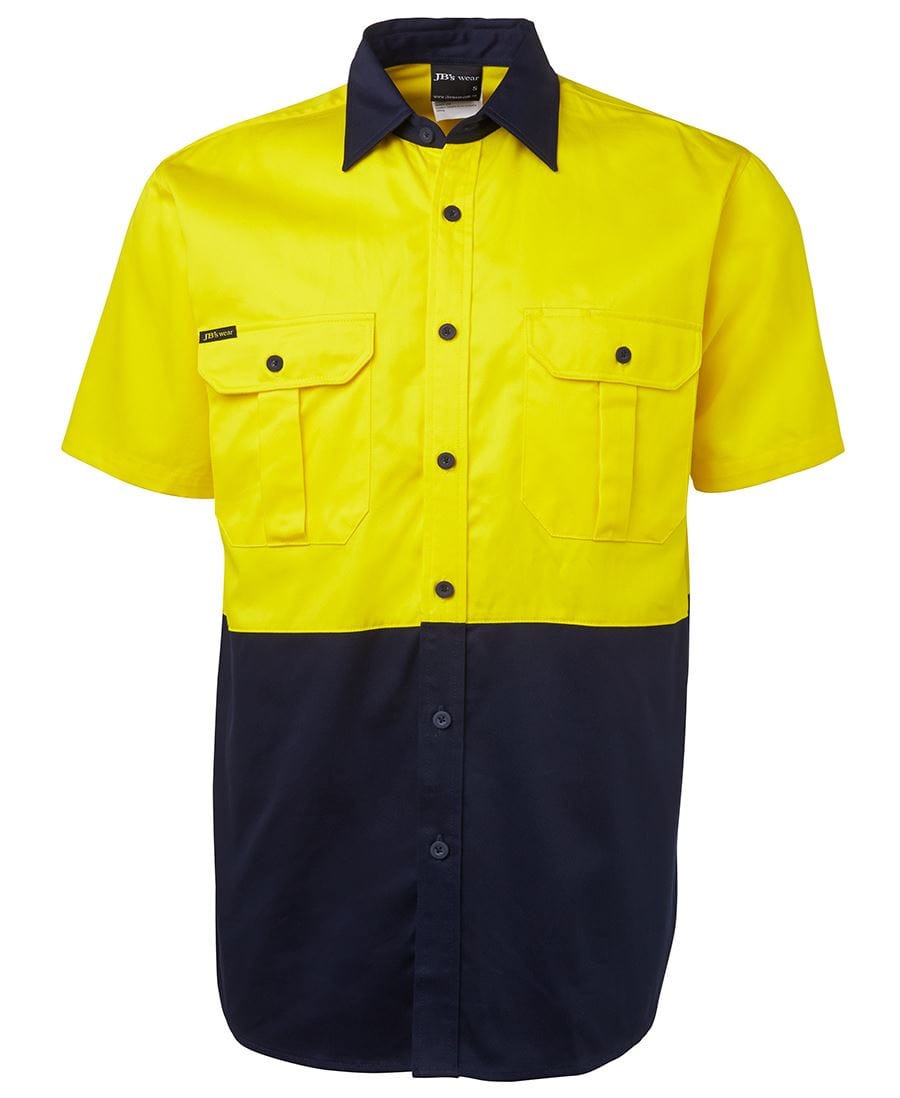JB's Wear Polos / Shirts Yellow/Navy / XS JB's Wear Hi Vis S/S 190G Shirt