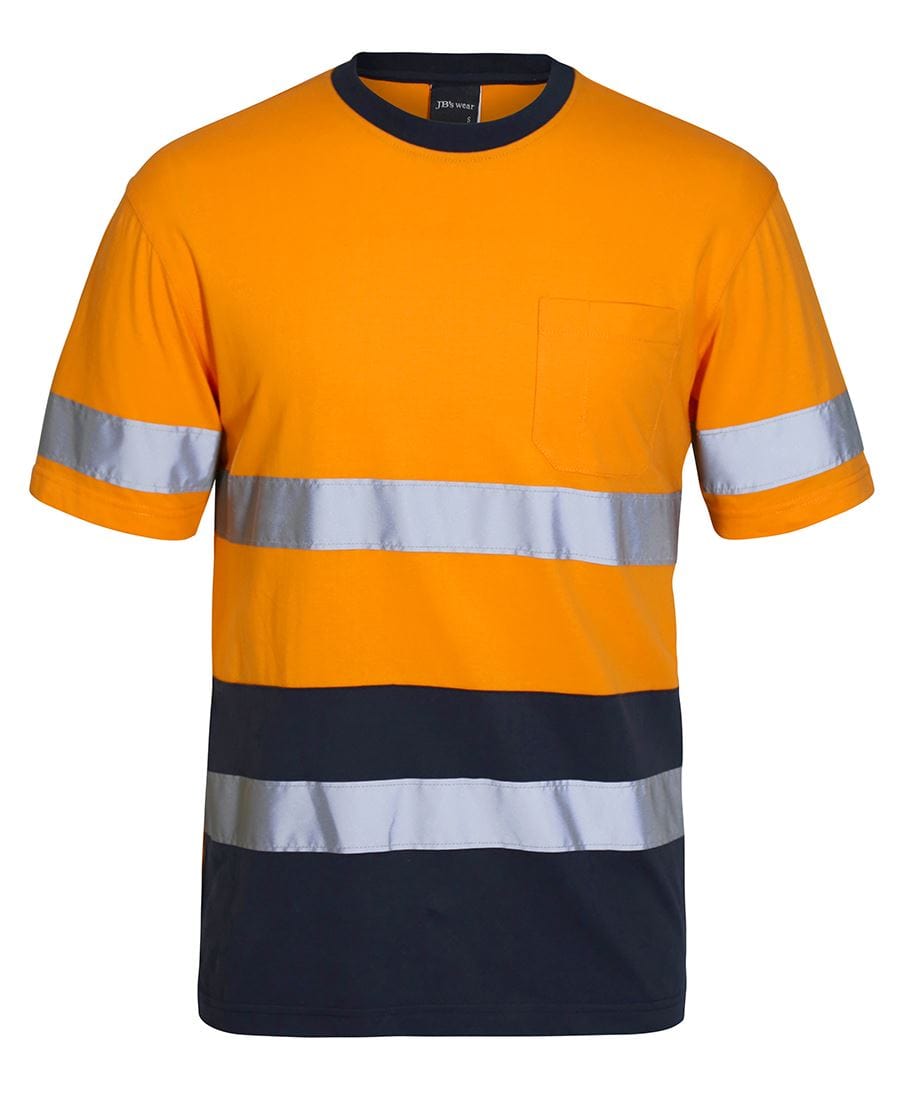 JB's Wear T-Shirts Orange/Navy / XS JB's Wear Cotton T-Shirt With Tape