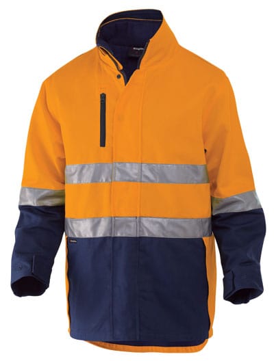 King Gee Crews Orange/Navy / 2XS King Gee 3 In 1 Cotton Jacket