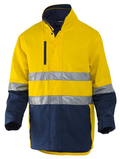 King Gee Crews Yellow/Navy / 2XS King Gee 3 In 1 Cotton Jacket