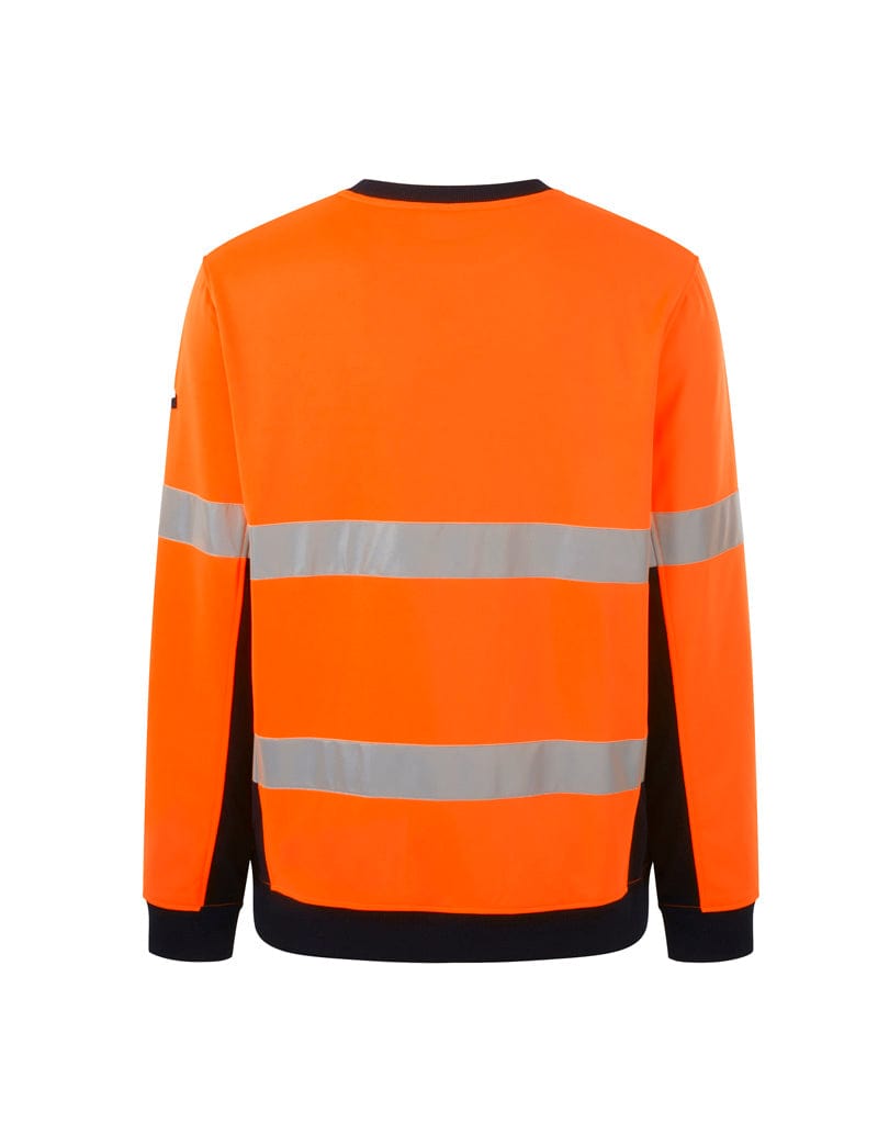 King Gee King Gee Hi Vis Reflective Crew Neck Fleece