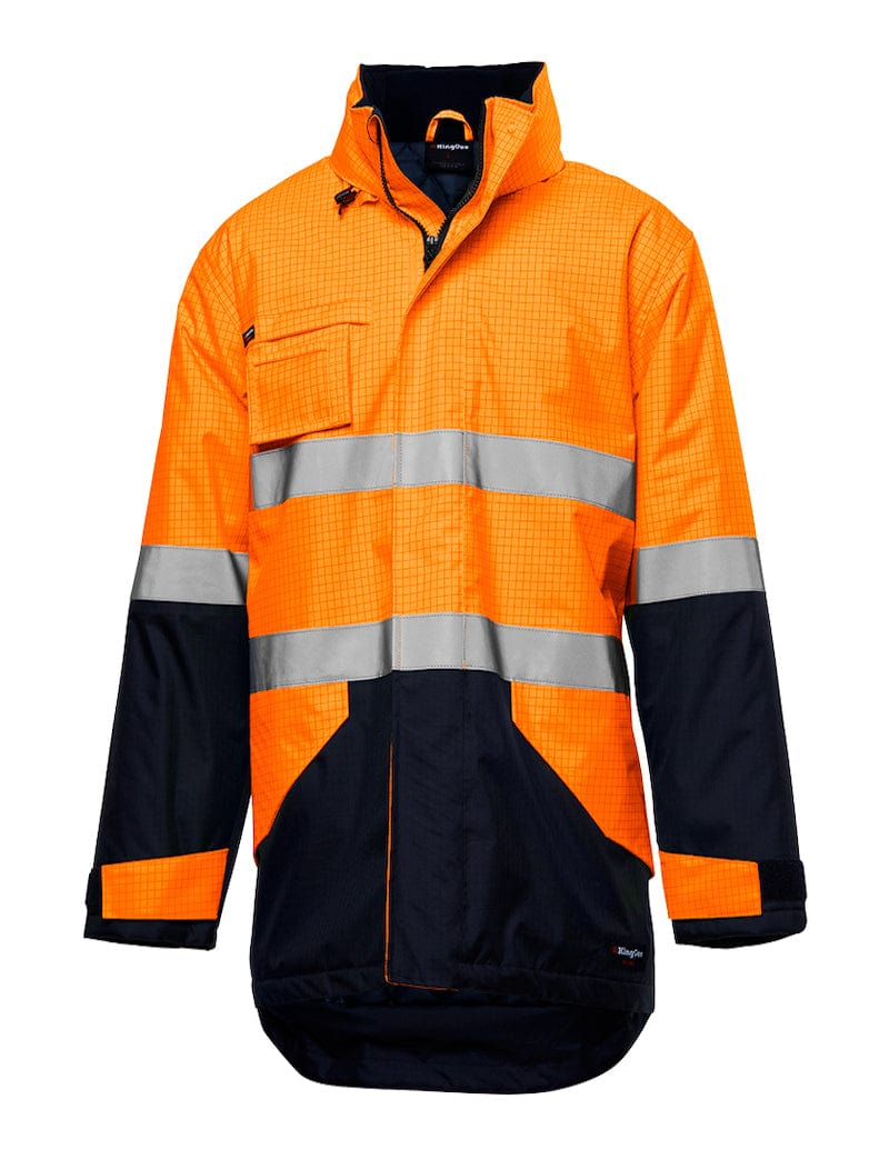 King Gee Orange/Navy / XS King Gee Anti Static Jacket