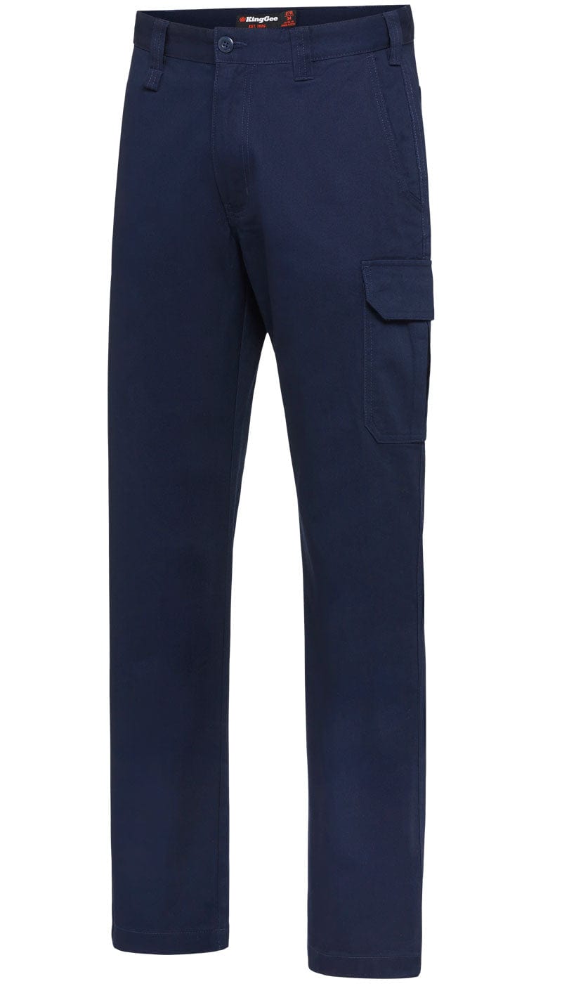 King Gee Pants / Shorts Navy / 77 King Gee Engineered Basic Cargo Stretch Pant