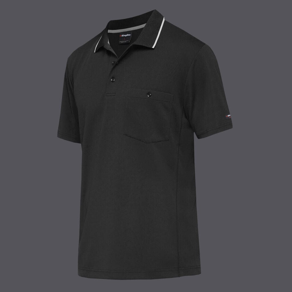 King Gee Polos / Shirts Black / S King Gee Wc Hf Polo S/S