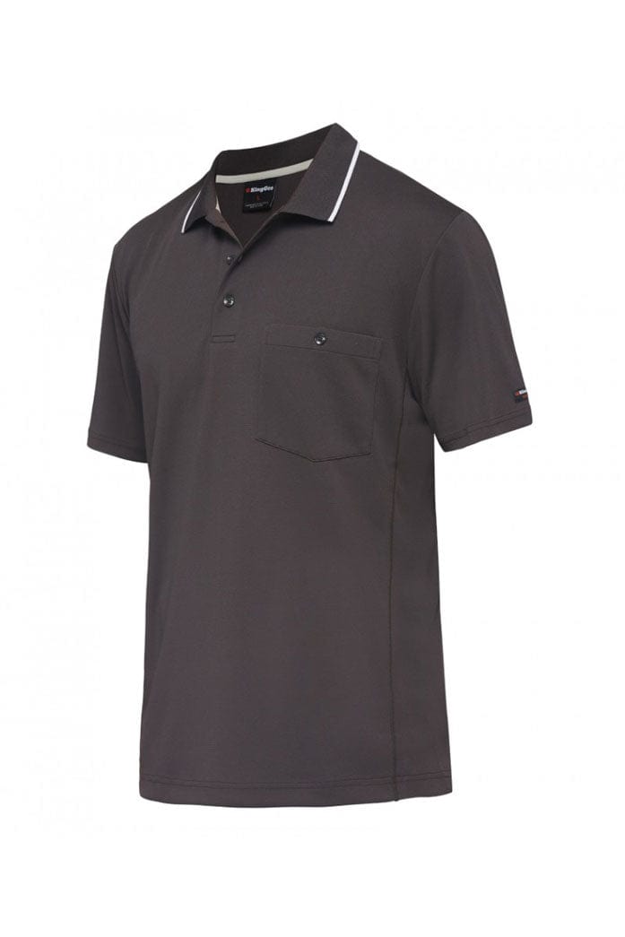 King Gee Polos / Shirts Charcoal / S King Gee Wc Hf Polo S/S