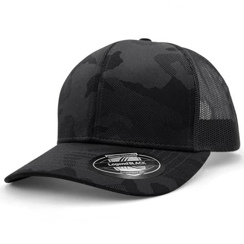 Legend Black Hats Black Camo / OSFA Legend Black Dark Night Trucker