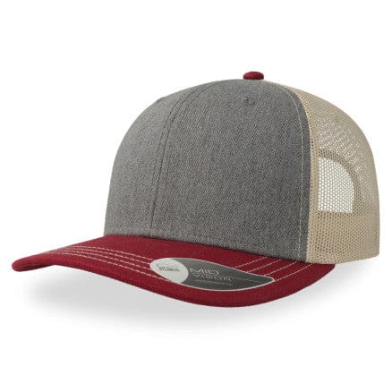Legend Black Hats Grey Melange/Cardinal/Beige / OSFA Atlantis Sonic Trucker