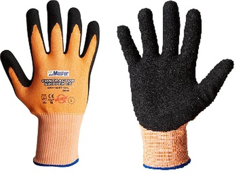 Master Gloves Master Safety Glove Contractor Gripper C5 Cut 5 Resist Nitrile Coated