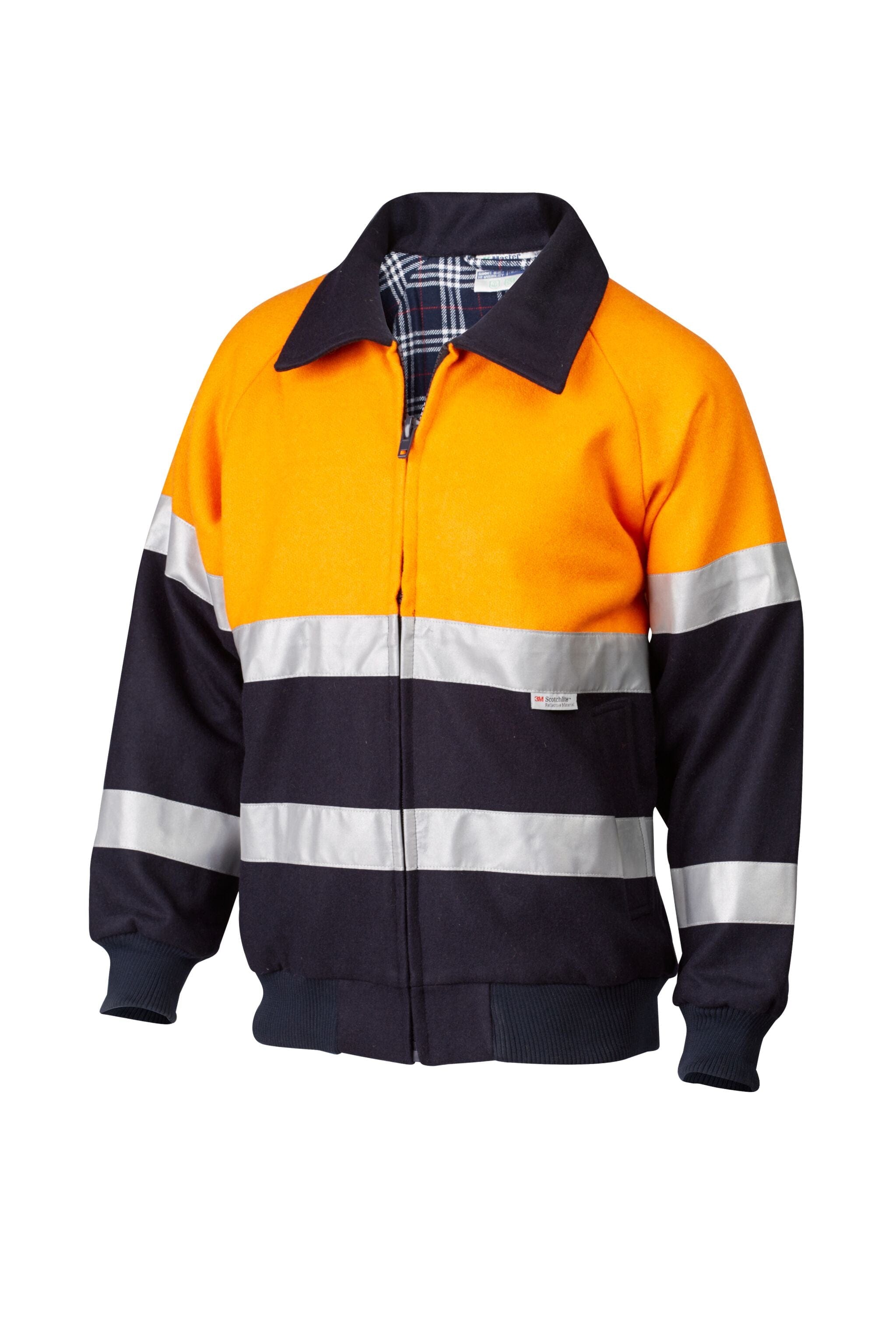 Master Jackets / Vests Master Jacket Summit Hi Vis D/N 3M Taped 2 Tone 21oz Bluey Wool/Nylon