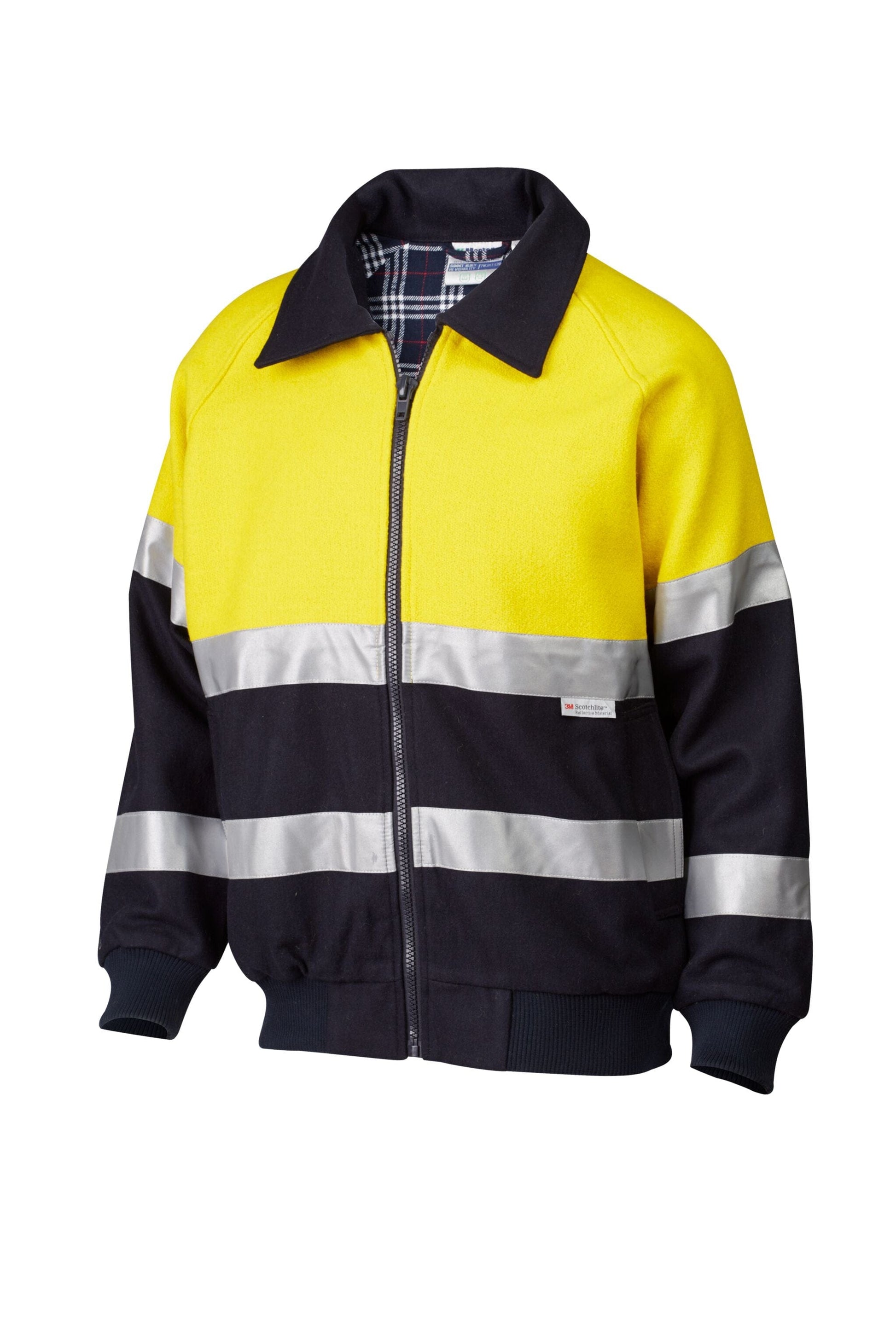 Master Jackets / Vests Master Jacket Summit Hi Vis D/N 3M Taped 2 Tone 21oz Bluey Wool/Nylon